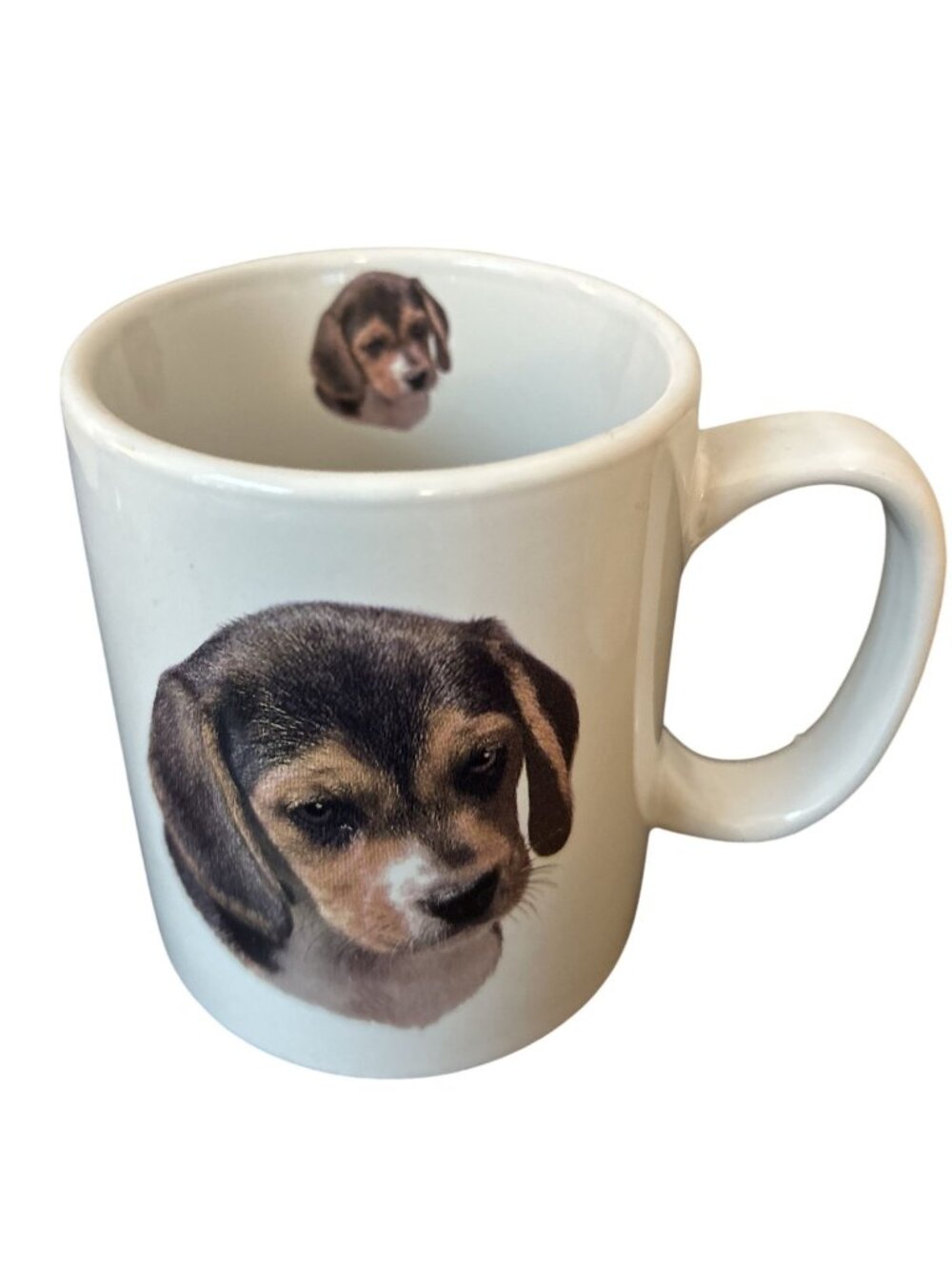 Beagle Dog Ceramic Coffee Mug With Breed Description  14oz.